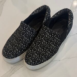 Vince Monochrome Textured Slip-Ons